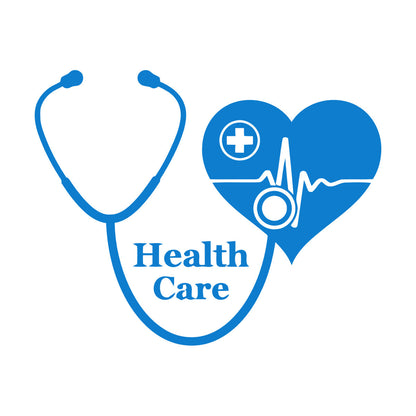 Wall Vinyl Sticker Decor Medical Cross With Health Care Medicine Icon Store Decoration