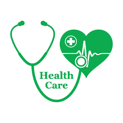 Wall Vinyl Sticker Decor Medical Cross With Health Care Medicine Icon Store Decoration