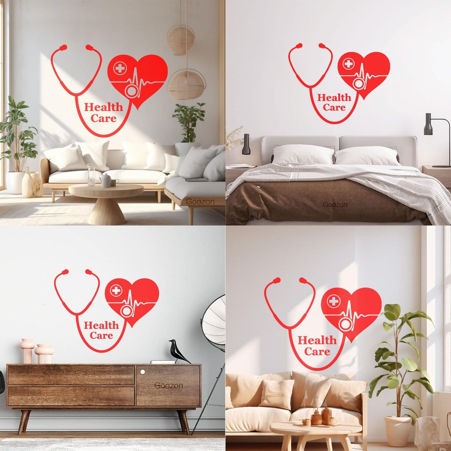 Wall Vinyl Sticker Decor Medical Cross With Health Care Medicine Icon Store Decoration