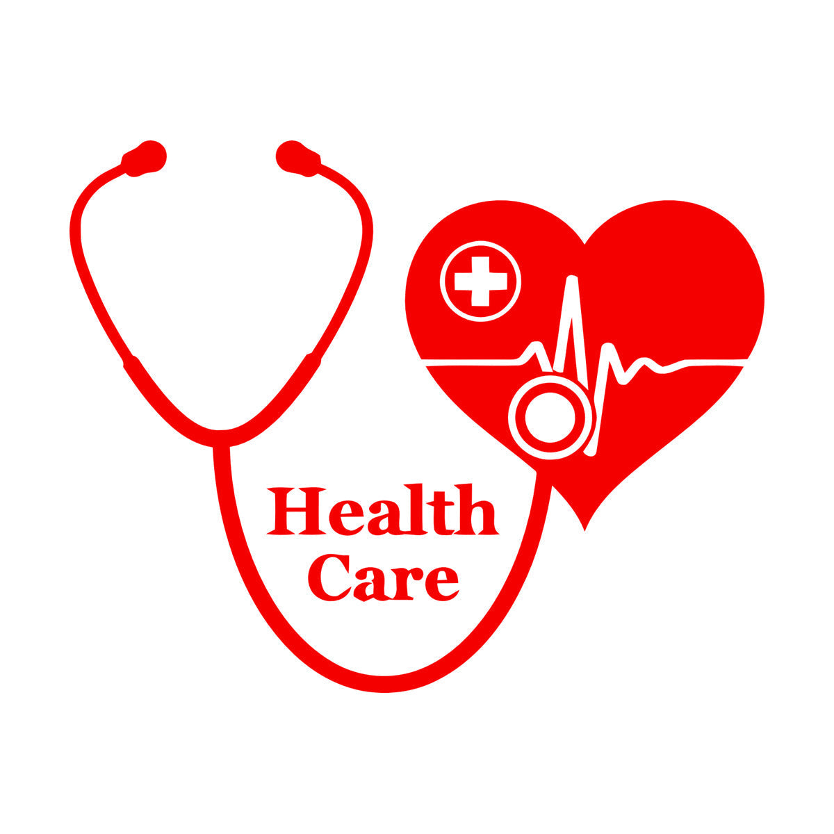 Wall Vinyl Sticker Decor Medical Cross With Health Care Medicine Icon Store Decoration