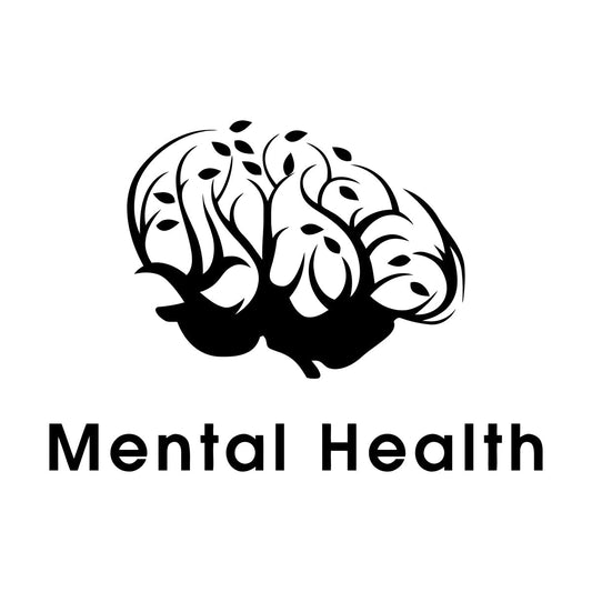 Vinyl Art Sticker Minimalist Brain Symbol Mental Health Care Do Not Damage The Wall Surface