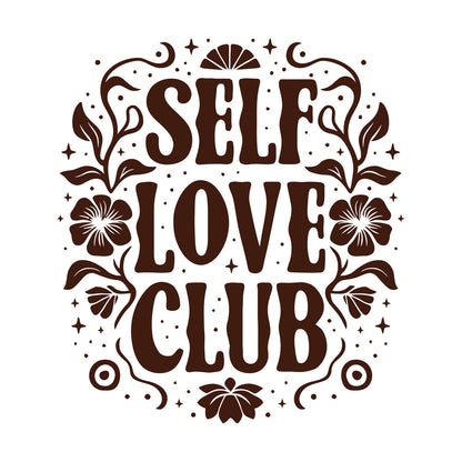 Wall Decals Pvc Self Love Club Posters Mental Health Care Easy Installation