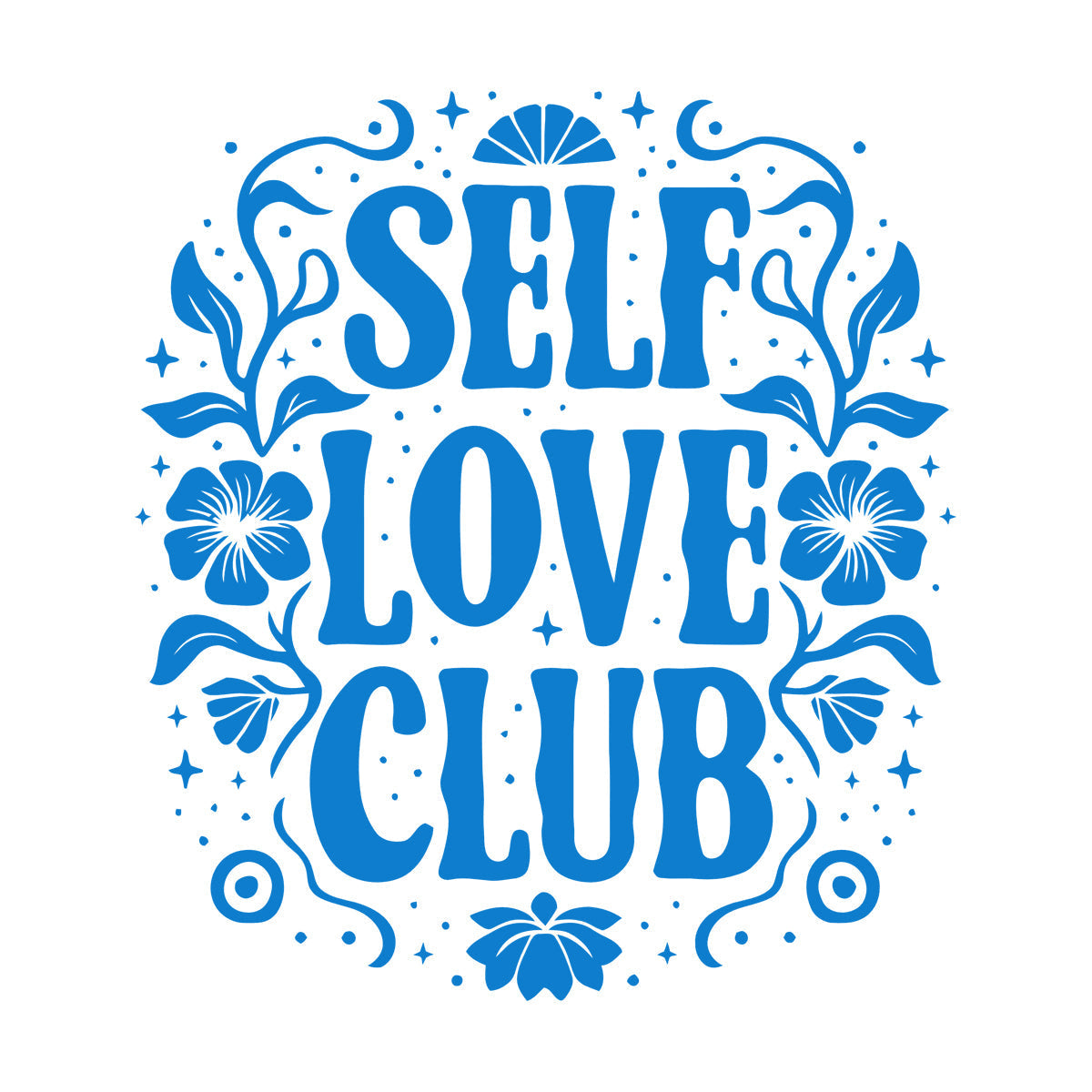 Wall Decals Pvc Self Love Club Posters Mental Health Care Easy Installation
