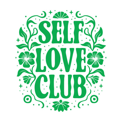 Wall Decals Pvc Self Love Club Posters Mental Health Care Easy Installation