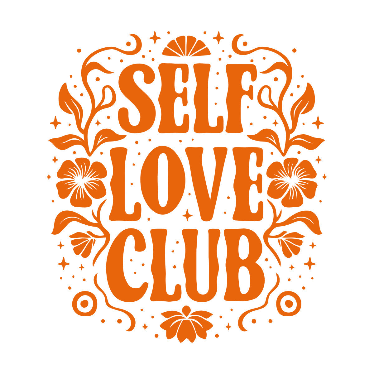 Wall Decals Pvc Self Love Club Posters Mental Health Care Easy Installation