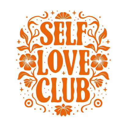 Wall Decals Pvc Self Love Club Posters Mental Health Care Easy Installation