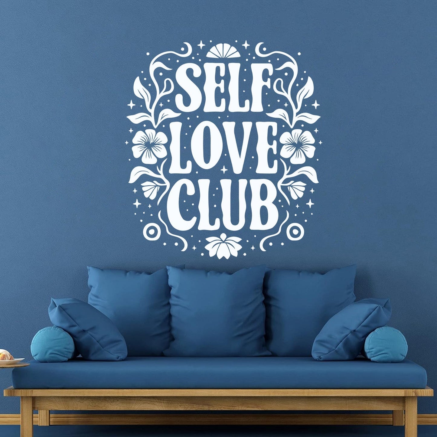 Wall Decals Pvc Self Love Club Posters Mental Health Care Easy Installation