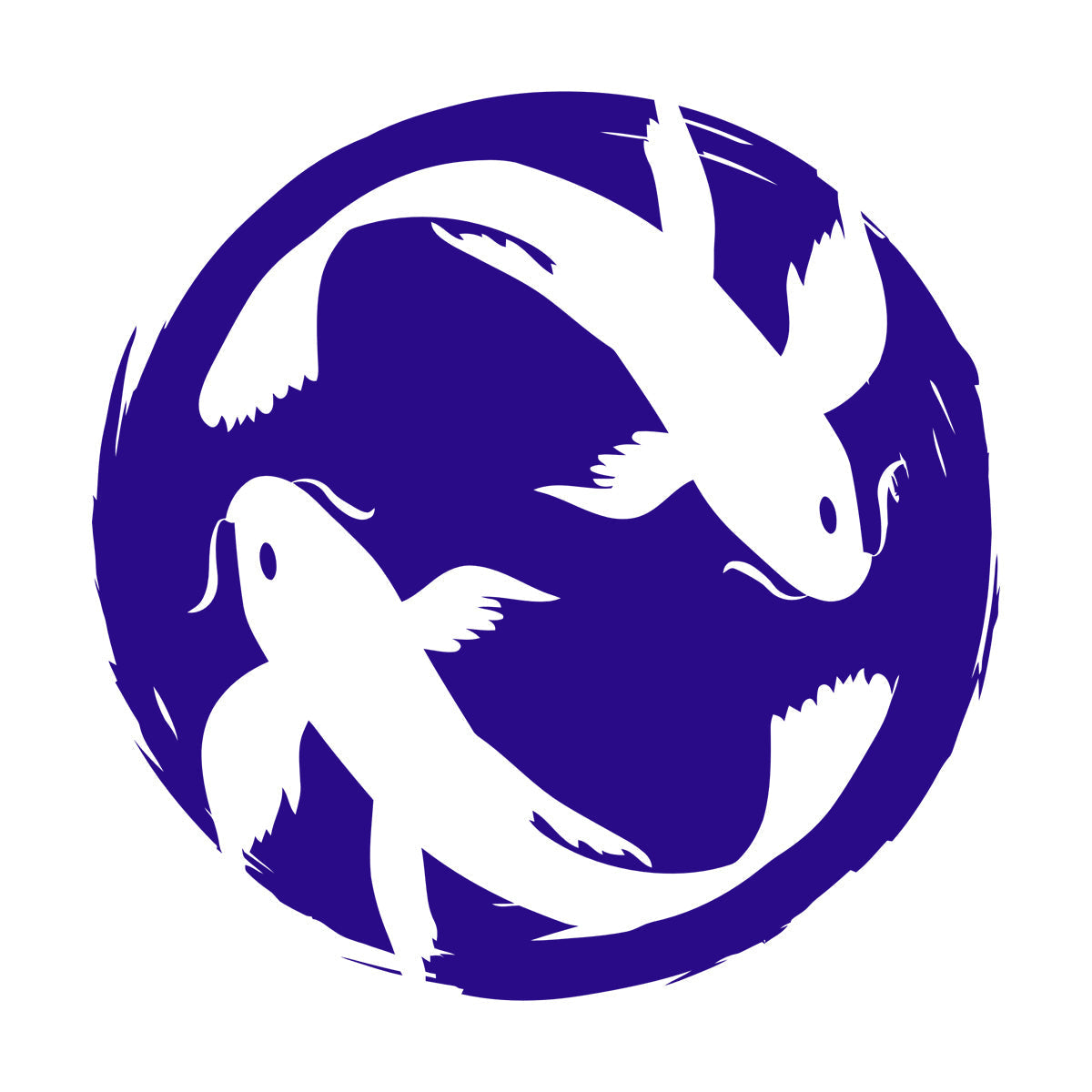 Asian Style Koi Carp Couple Fish Zen Japanese Wall Decals Art Mural Painting