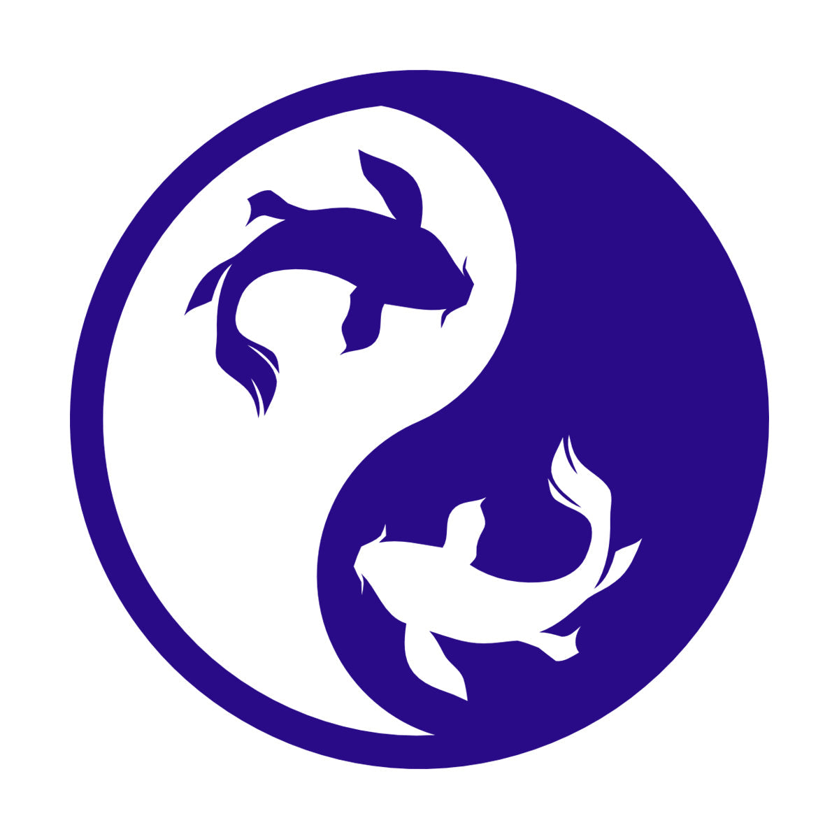 Wall Decals Paster Paper Zen Koi Fish Yin Yang Asian Ation Self Adhesive