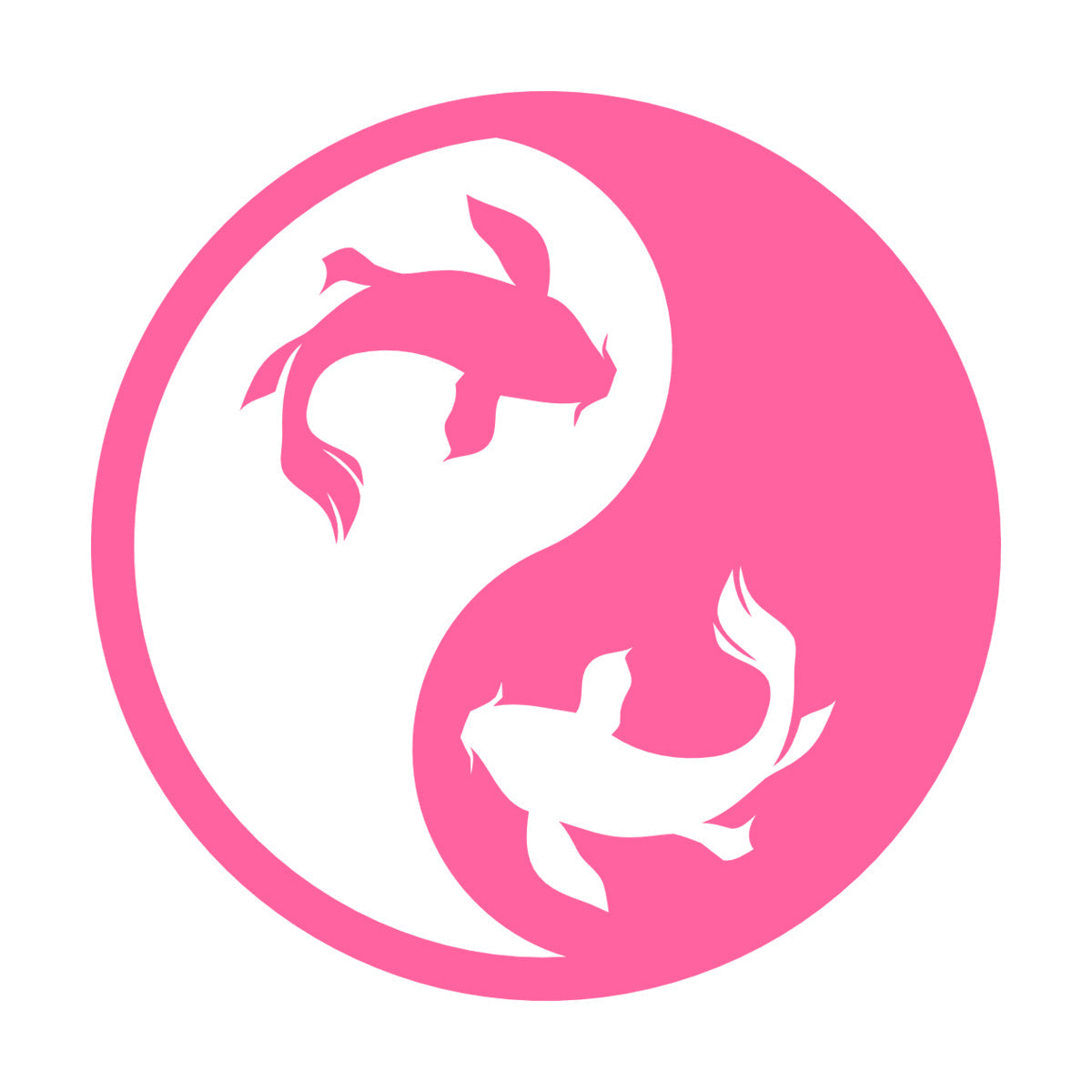 Wall Decals Paster Paper Zen Koi Fish Yin Yang Asian Ation Self Adhesive