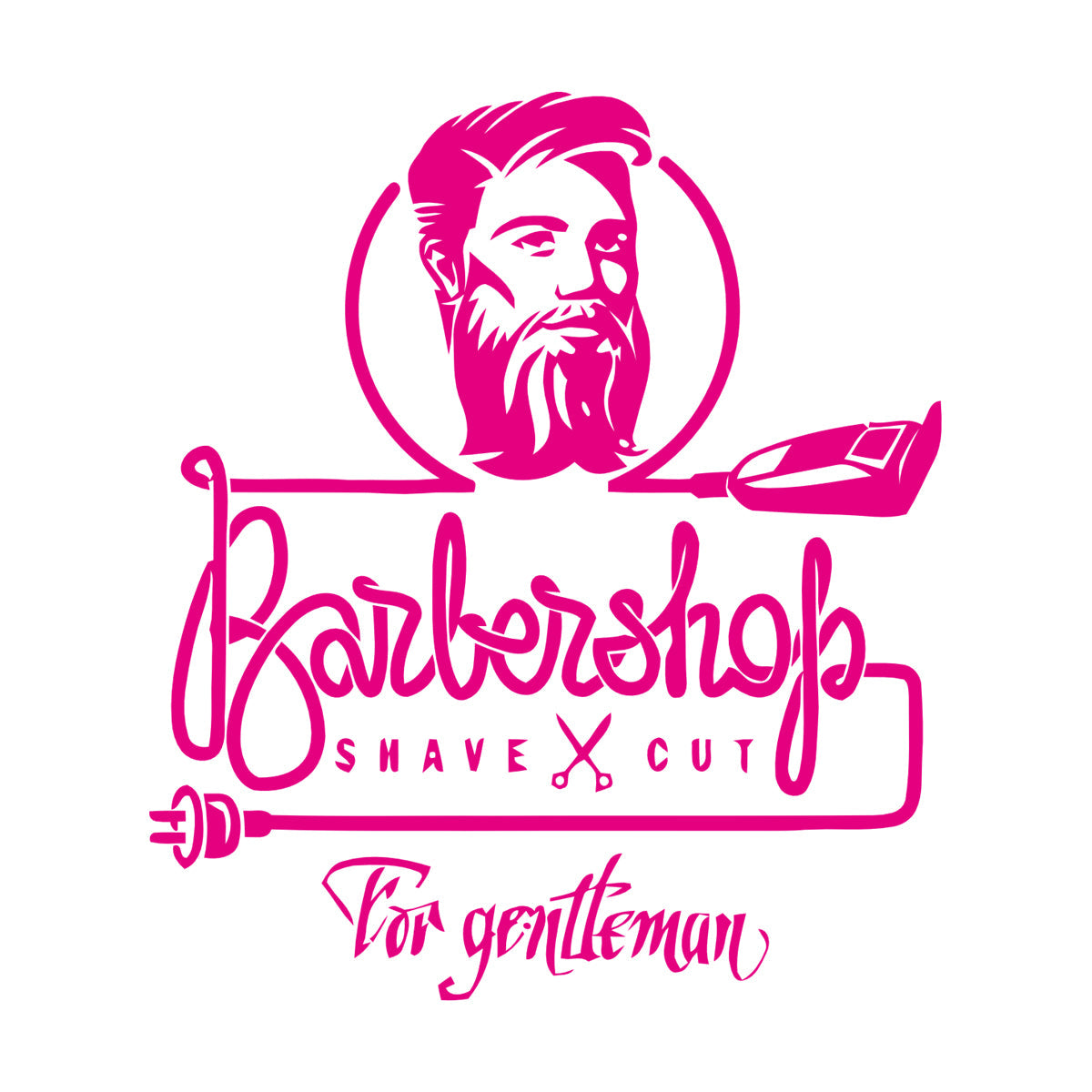 Wall Decals Barbershop Hair Stylist Shaving Barber Man Tattoo Culture