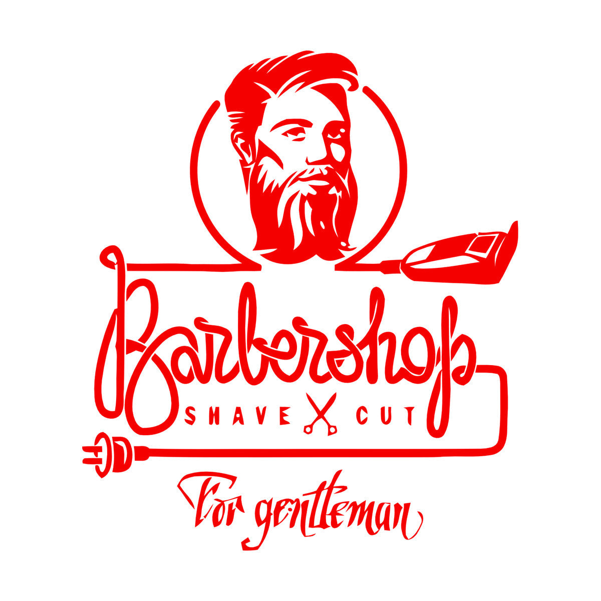 Wall Decals Barbershop Hair Stylist Shaving Barber Man Tattoo Culture