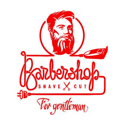 Wall Decals Barbershop Hair Stylist Shaving Barber Man Tattoo Culture