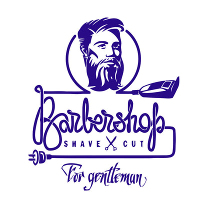 Wall Decals Barbershop Hair Stylist Shaving Barber Man Tattoo Culture