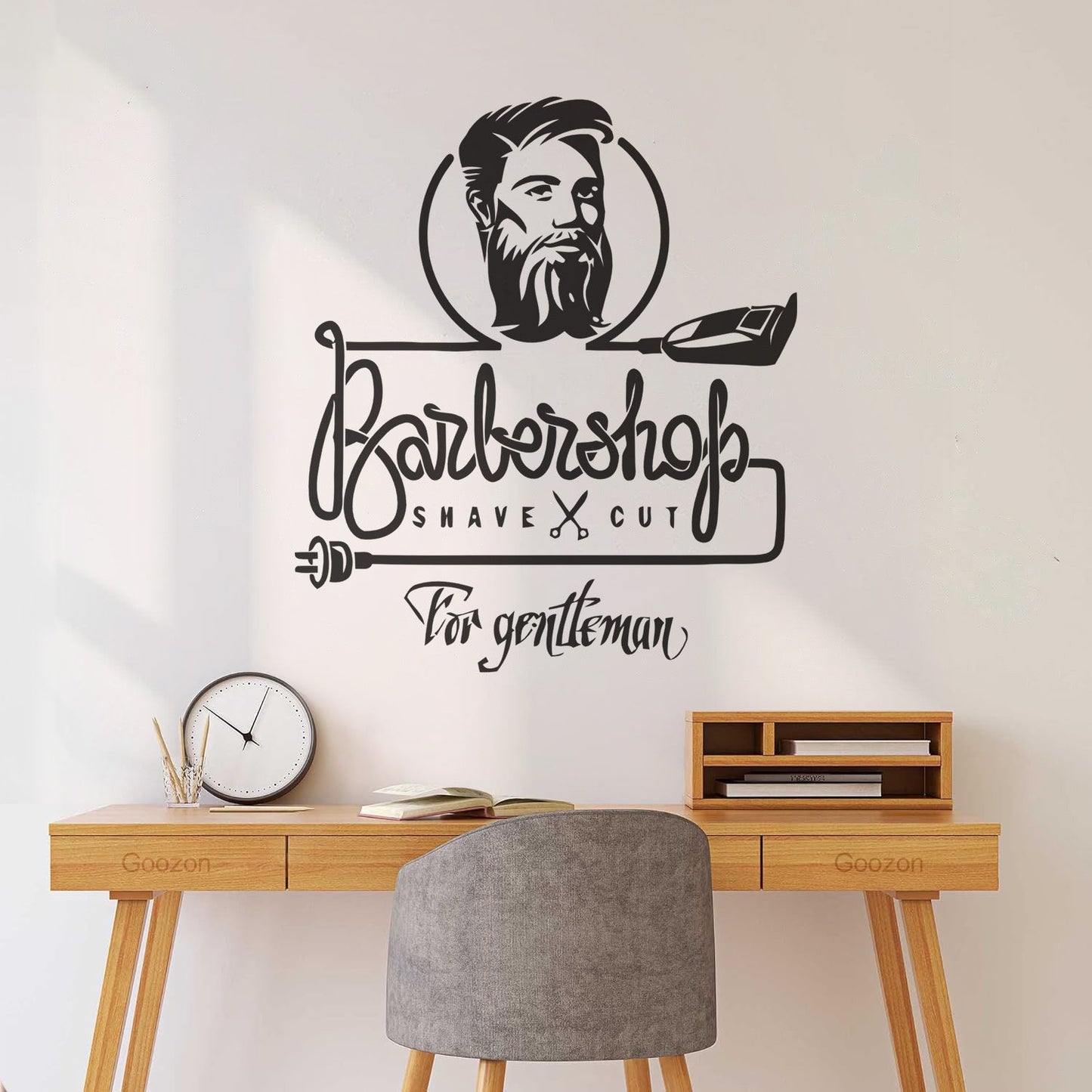 Wall Decals Barbershop Hair Stylist Shaving Barber Man Tattoo Culture