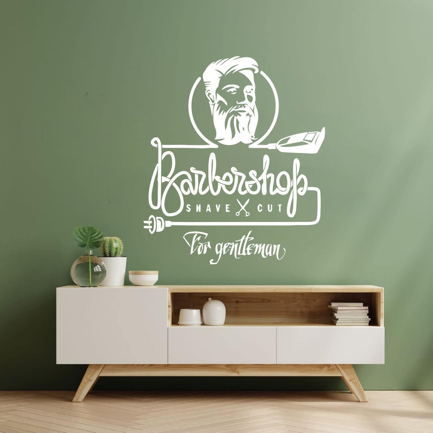 Wall Decals Barbershop Hair Stylist Shaving Barber Man Tattoo Culture