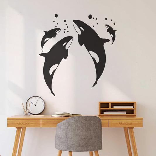 Autocollants lettrage orque style mer océan Décoration de carrosserie de voiture