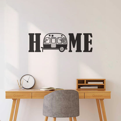 Sticker mural décoratif en vinyle, lettrage pour maison de camping, aventure, culture du tatouage