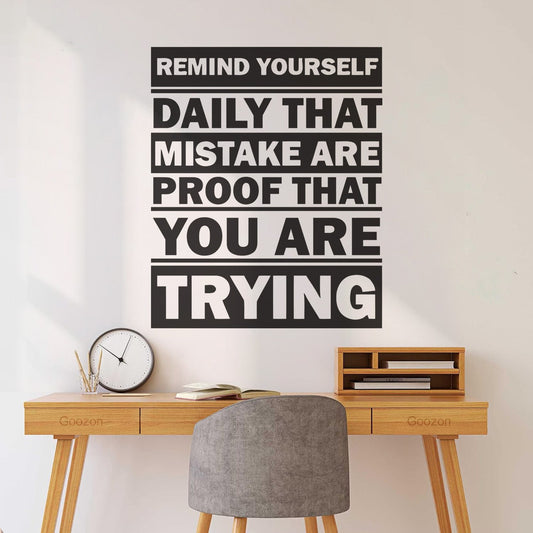 Lettering Stickers Inspirational Words Of Wisdom Motivational Quotes Office Art Decoration