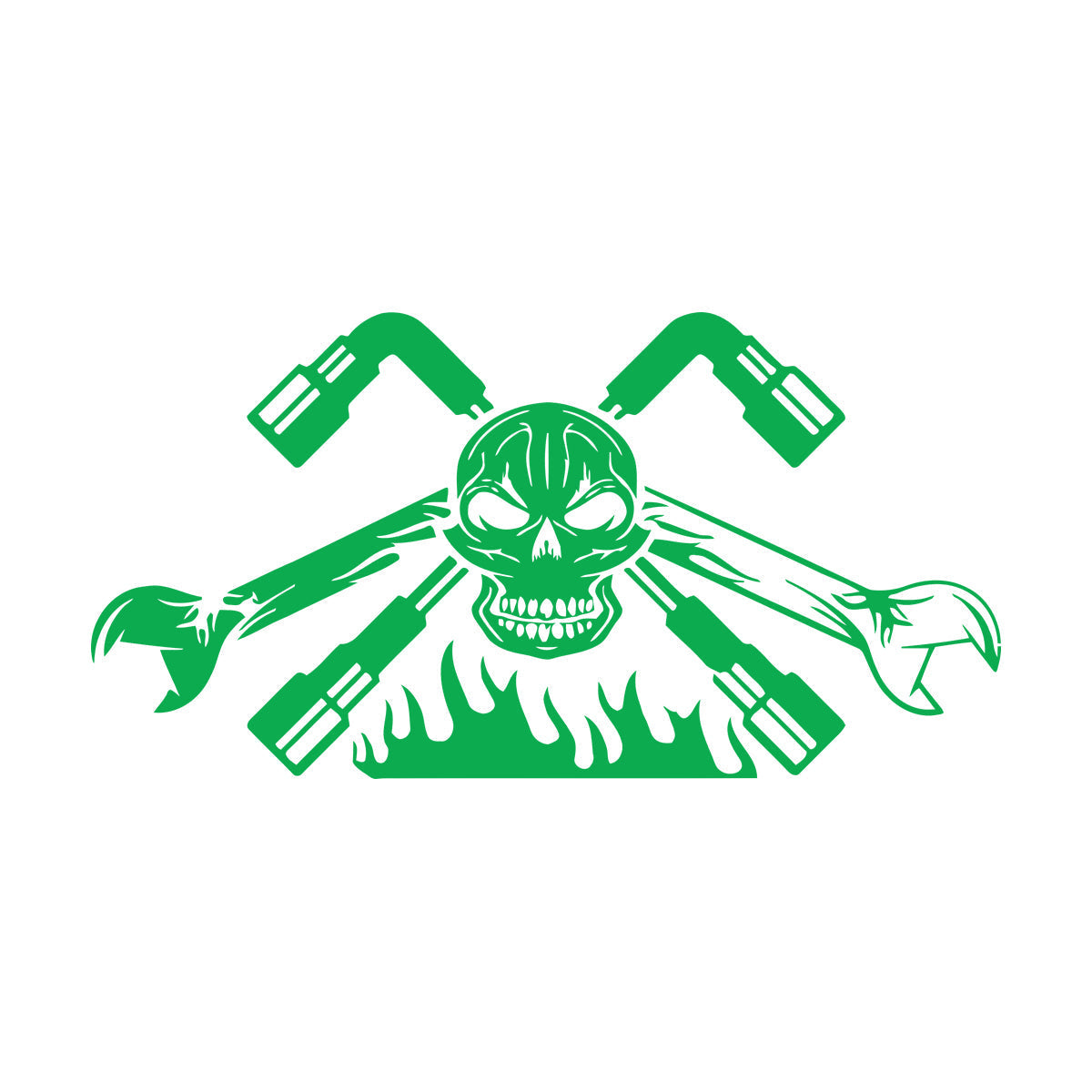 Engraving Decals Auto Workshop Car Dealership Skeleton Skull Garage Can Modify And Add Information