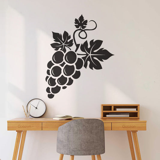 Vinyl Wall Stickers Bunch Of Grapes Fruit Wine Waterproof