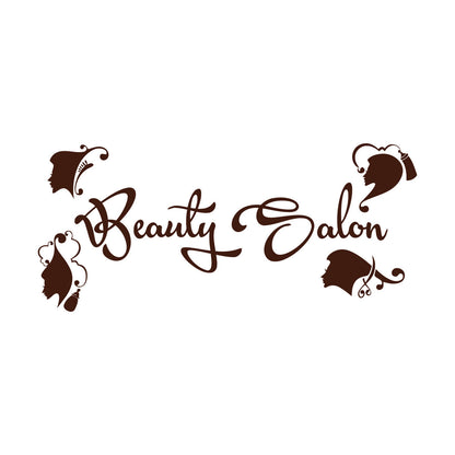 Mural And Wall Vinyl Decal Hairdressing Beauty Salon Logo Signboard Barbershop Store Decoration