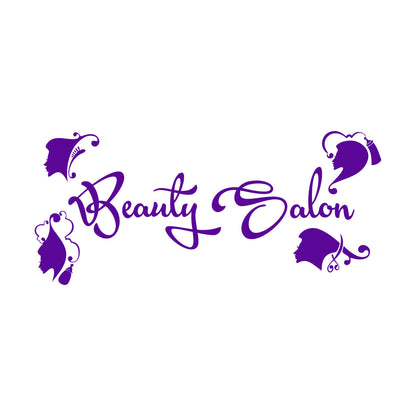 Mural And Wall Vinyl Decal Hairdressing Beauty Salon Logo Signboard Barbershop Store Decoration
