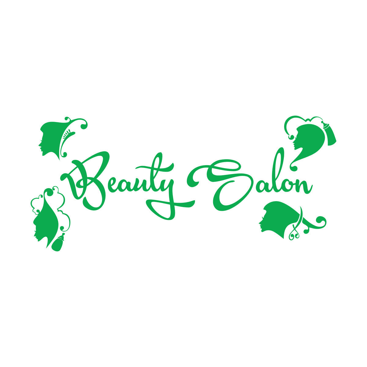 Mural And Wall Vinyl Decal Hairdressing Beauty Salon Logo Signboard Barbershop Store Decoration