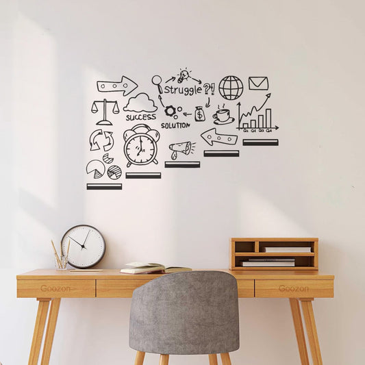 Lettering Stickers Inspire Motivation Teamwork Concept Goal Big Equipped With Transfer Film Kit