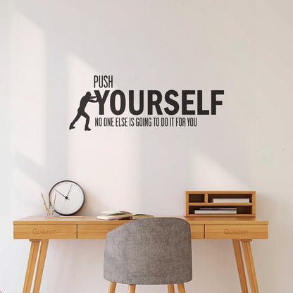 Wall Decals Paster Paper Inspirational Quotes To Motivate Yourself Personalized Customization