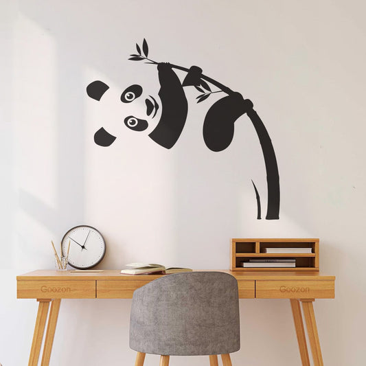 Mural And Wall Vinyl Decal Panda And Bamboo Cute Animals Children Multi Color Selection