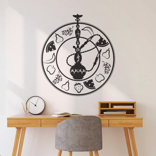 Wall Decals Pvc Hookah Fruit Hookah Leisure Bar Cafe Smoking Equipped With Transfer Film Kit