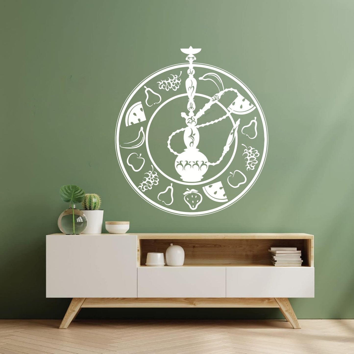 Wall Decals Pvc Hookah Fruit Hookah Leisure Bar Cafe Smoking Equipped With Transfer Film Kit