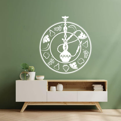 Wall Decals Pvc Hookah Fruit Hookah Leisure Bar Cafe Smoking Equipped With Transfer Film Kit