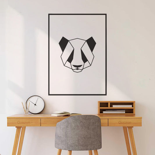Vinyl Art Sticker Nordic Geometric Panda Car Body Decoration