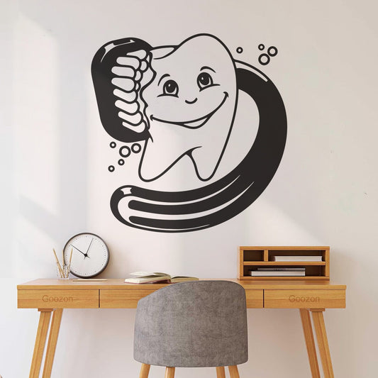 Cartoon Teeth Children Bedroom Dentist Dental Hospital Wall Decals Personalized Customization
