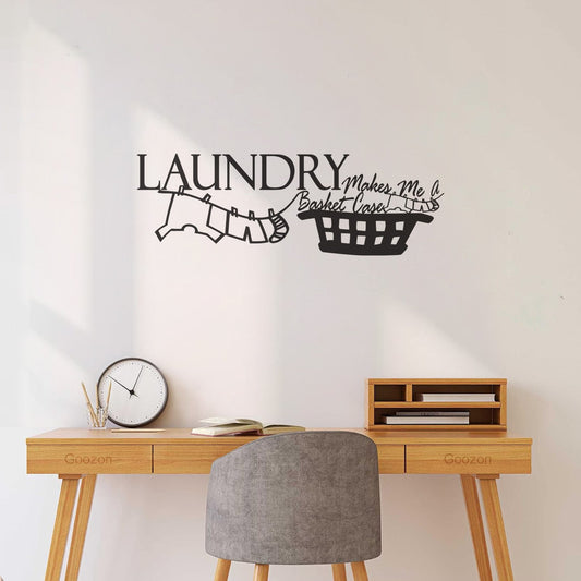 Washing Clothes Makes Me Upset Laundry Room Laundry Room Funny Family Love Quotes Cloth Wall Vinyl Sticker Decor Removable Without Leaving Glue