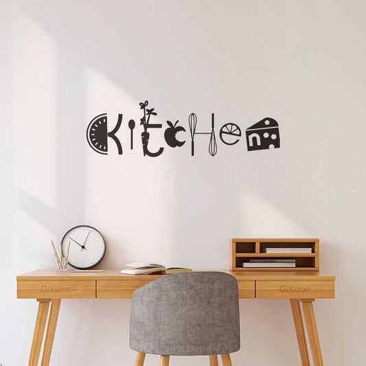 Vinyl Wall Stickers Assorted Kitchen Logo Pizza Restaurant Restaurant Vegetables And Fruits Tools Personalized Customization