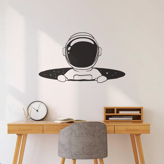 Lettering Stickers Cartoon Little Astronaut Boy In Space Tattoo Culture