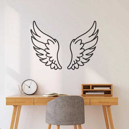 Angel Wings Symbolizing Dom And Spirituality Wall Vinyl Sticker Decor Glass Stickers