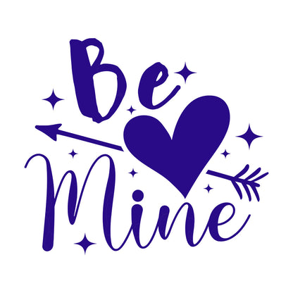 Autocollants muraux « Sois à moi » avec citations pour la Saint-Valentin, papier adhésif et kit de film de transfert