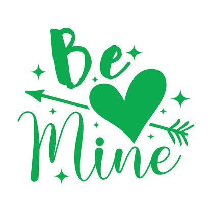 Autocollants muraux « Sois à moi » avec citations pour la Saint-Valentin, papier adhésif et kit de film de transfert