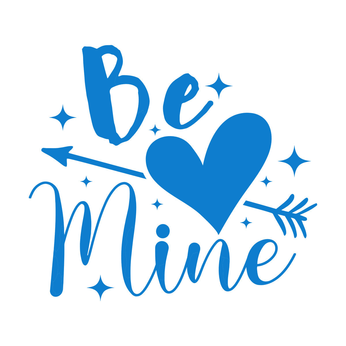 Autocollants muraux « Sois à moi » avec citations pour la Saint-Valentin, papier adhésif et kit de film de transfert