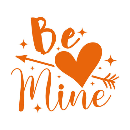 Autocollants muraux « Sois à moi » avec citations pour la Saint-Valentin, papier adhésif et kit de film de transfert