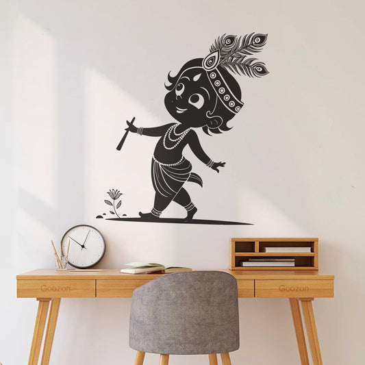 Fine Carving Decals Of A Little Indian Boy Holding A Stick Tattoo Culture