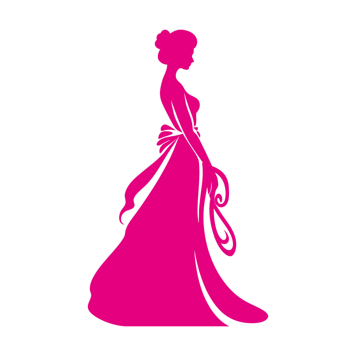 Chic Bridal Beauty Bride Brides Elegance Emblem Wall Stickers Multiple Size Options