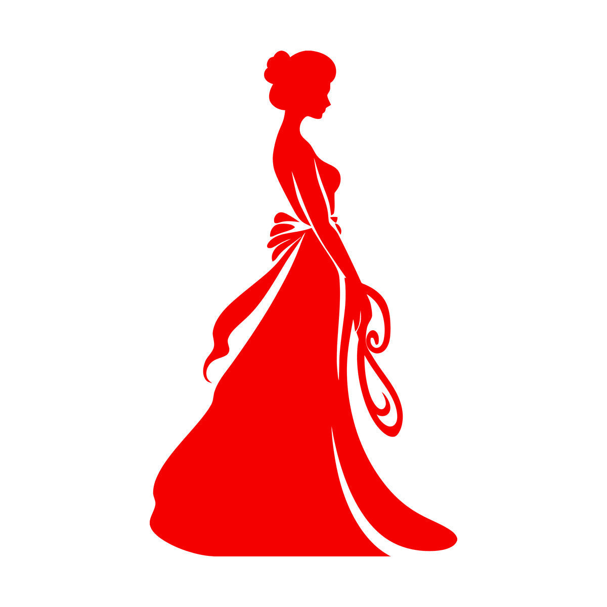 Chic Bridal Beauty Bride Brides Elegance Emblem Wall Stickers Multiple Size Options