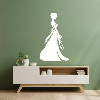 Chic Bridal Beauty Bride Brides Elegance Emblem Wall Stickers Multiple Size Options