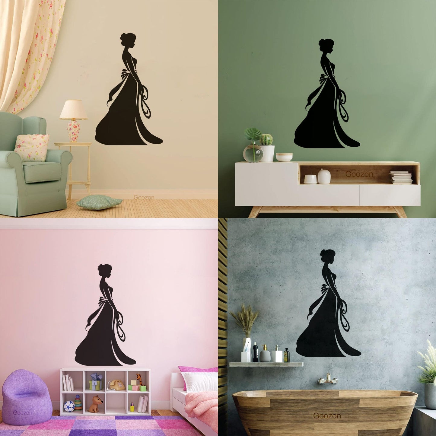 Chic Bridal Beauty Bride Brides Elegance Emblem Wall Stickers Multiple Size Options
