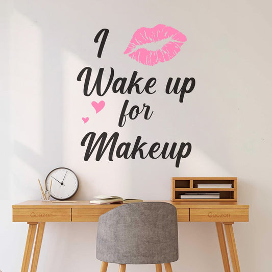 Mural And Wall Vinyl Decal About Female Makeup Or Beauty Can Be Applied On Salon Wall Can Modify And Add Information